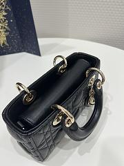 Fortok Dior Lady D-joy Micro Bag In Black 16x5x9cm - 5