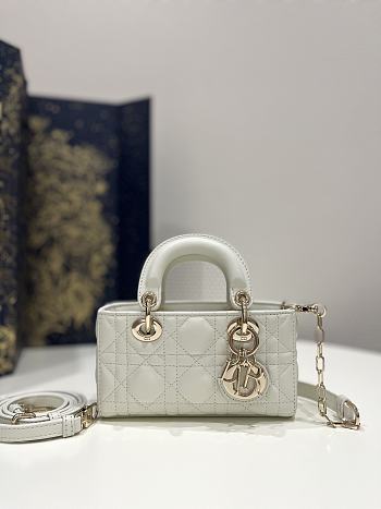 Fortok Dior Lady D-joy Micro Bag In White 16x5x9cm