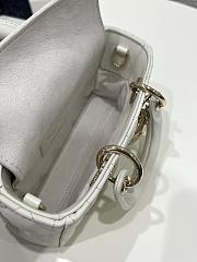 Fortok Dior Lady D-joy Micro Bag In White 16x5x9cm - 6