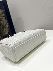 Fortok Dior Lady D-joy Micro Bag In White 16x5x9cm - 3