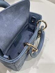 Fortok Dior Lady D-joy Micro Bag In Blue 16x5x9cm - 5