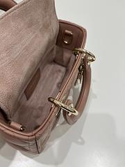 Fortok Dior Lady D-joy Micro Bag In Pink 16x5x9cm - 6