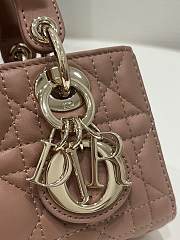 Fortok Dior Lady D-joy Micro Bag In Pink 16x5x9cm - 5