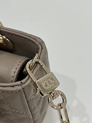 Fortok Dior Lady D-joy Micro Bag In Beige 16x5x9cm - 3