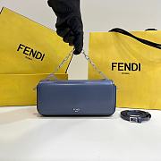 Fortok Fendi First Sight Bag in Blue 22.5x5x10.5cm - 1