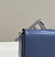 Fortok Fendi First Sight Bag in Blue 22.5x5x10.5cm - 3