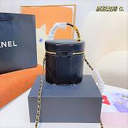 Fortok Chanel Case Bag in Black 15x10x16cm - 4