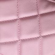 Fortok Chanel 23P Chain Mini Half Moon Clutch Light Pink - 3