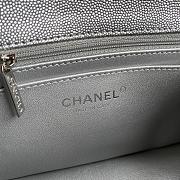 Fortok Chanel Flap Bag Silver 20cm - 2
