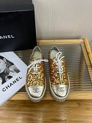 Fortok Chanel Loafers Gold - 1