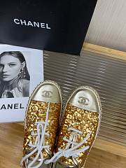Fortok Chanel Loafers Gold - 5