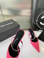 Fortok Alexander Wand Pointed-toe High Heel Sandals Pink - 5