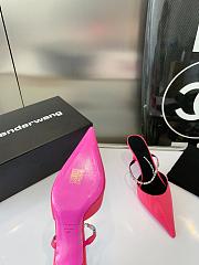 Fortok Alexander Wand Pointed-toe High Heel Sandals Pink - 3
