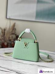 Fortok Louis Vuitton Capucines Mini Bag Green M59928 21x14x8cm - 1
