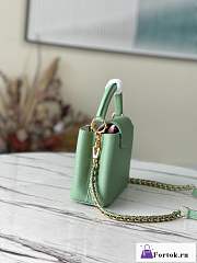 Fortok Louis Vuitton Capucines Mini Bag Green M59928 21x14x8cm - 3