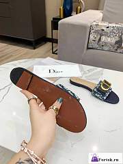 Fortok Dior Slipper in Blue - 6