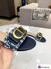 Fortok Dior Slipper in Blue - 5