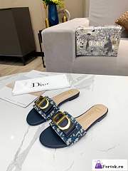 Fortok Dior Slipper in Blue - 4