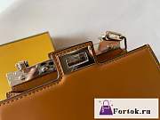 Fortok Fendi Pekapoo Cut Bag in Brown 11x20.5x14cm - 5