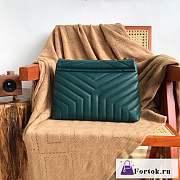 Fortok Saint Laurent Loulou Pufffer Green Bag 32×22×11cm - 5