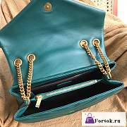 Fortok Saint Laurent Loulou Pufffer Green Bag 32×22×11cm - 4