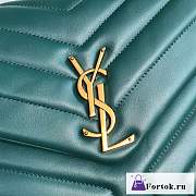 Fortok Saint Laurent Loulou Pufffer Green Bag 32×22×11cm - 2
