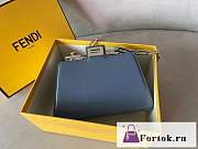 Fortok Fendi Pekapoo Cut Bag in Blue 11x20.5x14cm - 5