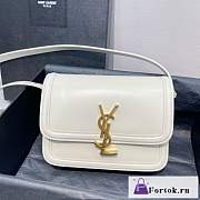 Fortok Saint Laurent Solferino Box Bag White 19cm - 1