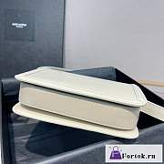 Fortok Saint Laurent Solferino Box Bag White 19cm - 6