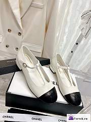 Fortok Chanel Loafer in White - 1