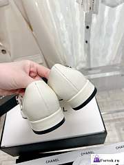 Fortok Chanel Loafer in White - 5