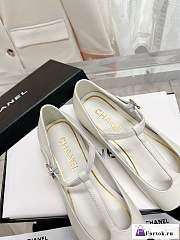 Fortok Chanel Loafer in White - 2