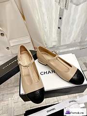 Fortok Chanel Loafer in Beige - 1