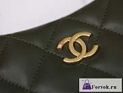 Fortok Chanel Hobo Bag Green 17.5x24x6cm - 6