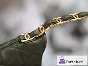 Fortok Chanel Hobo Bag Green 17.5x24x6cm - 5