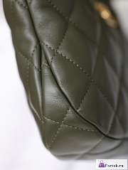 Fortok Chanel Hobo Bag Green 17.5x24x6cm - 2
