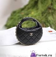 Fortok Chanel 23C Mini Pouch Black 16x16x5.5cm - 1
