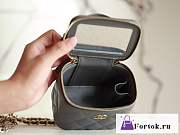 Fortok Chanel Small Vanity Bag Grey 8.5x11x7cm - 3