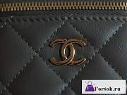 Fortok Chanel Small Vanity Bag Grey 8.5x11x7cm - 2