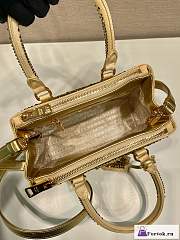 Fortok Prada Galleria Satin Crystals Mini Bag Gold 20x15x9.5cm - 3