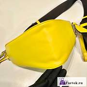 Fortok Prada Triangle Bag Yellow 26x14x12cm - 5