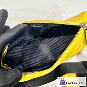 Fortok Prada Triangle Bag Yellow 26x14x12cm - 2