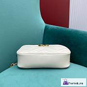 Fortok Gucci Marmont Matelasse Bag White 24x7x13cm - 2