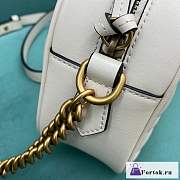 Fortok Gucci Marmont Matelasse Bag White 24x7x13cm - 3