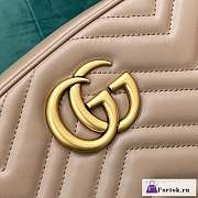 Fortok Gucci Marmont Matelasse Bag Beige 24x7x13cm - 2