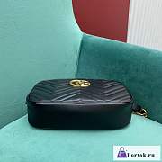 Fortok Gucci Marmont Matelasse Bag Black 24x7x13cm - 4