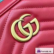 Fortok Gucci Marmont Matelasse Bag Red 18x6x12cm - 2