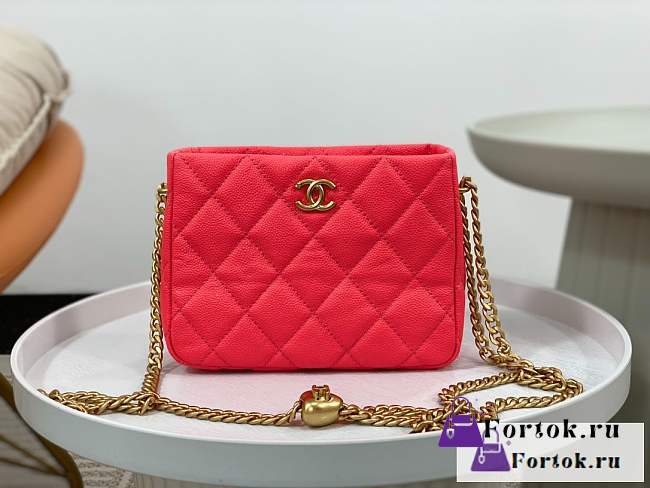 Fortok Chanel 23P Hobo Bag Red As3830 20x16x8cm - 1