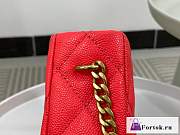 Fortok Chanel 23P Hobo Bag Red As3830 20x16x8cm - 2