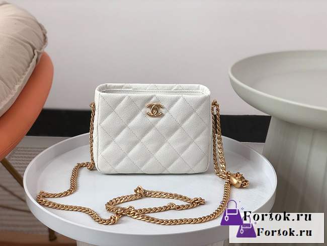 Fortok Chanel 23P Hobo Bag White As3830 20x16x8cm - 1